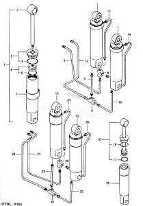 DT50 From 5001-200001 ()  1982 drawing OPT : TRIM CYLINDER