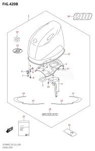 DF150AST From 15004F-040001 (E03)  2020 drawing ENGINE COVER (023)