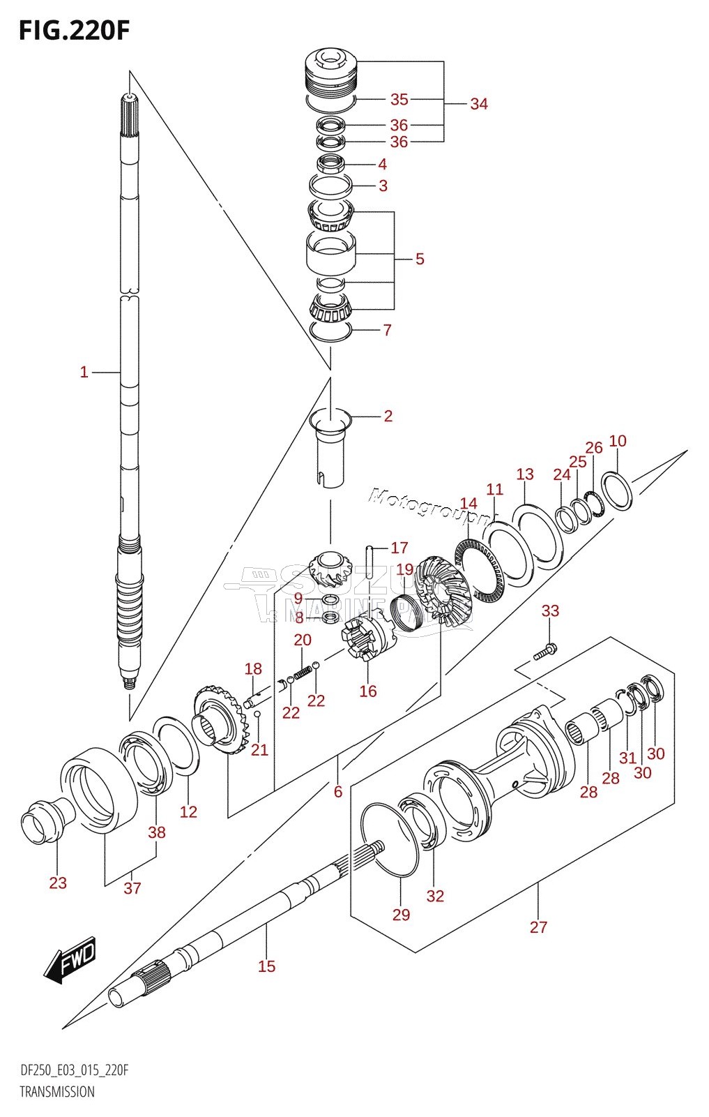 TRANSMISSION (DF250Z:E03)