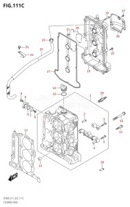 04005F-040001 (2020) 40hp E34-Italy (DF40ASVT  DF40ASVT_    DF40ASVT    DF40ASVT_2) DF40A drawing CYLINDER HEAD (022,023)