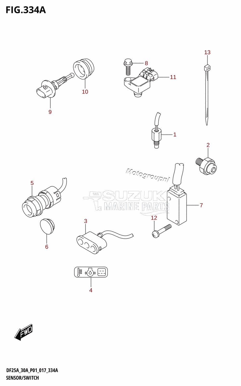 SENSOR /​ SWITCH (DF25A:P01)