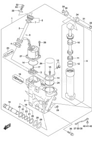 Outboard DF 225 drawing Trim Cylinder