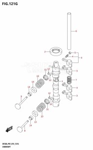 DF9.9B From 00995F-510001 (P01)  2005 drawing CAMSHAFT (DF20A:P01)