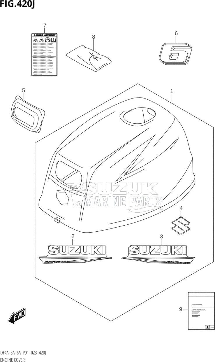 ENGINE COVER (DF6A:(021,022,023))