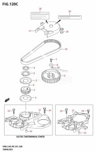 DF8A From 00801F-210001 (P03)  2012 drawing TIMING BELT (DF9.9A:P01)