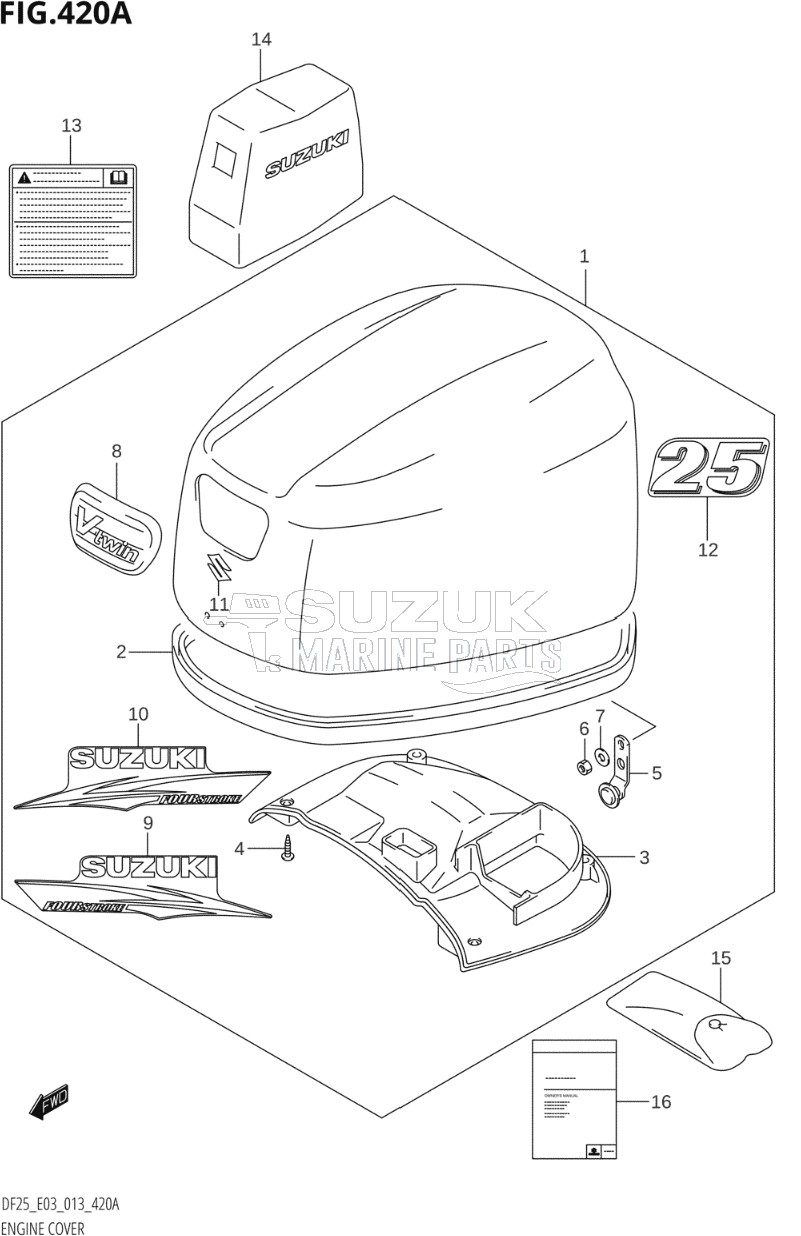 ENGINE COVER (DF25:E03)