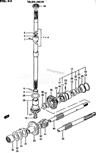 DT25 From 02502-001001 ()  1988 drawing TRANSMISSION (DT25 (G, J, VZ))