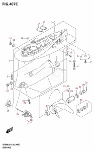 DF300A From 30002P-340001 (E11 E40)  2023 drawing GEAR CASE (E03:DF250ATSS)