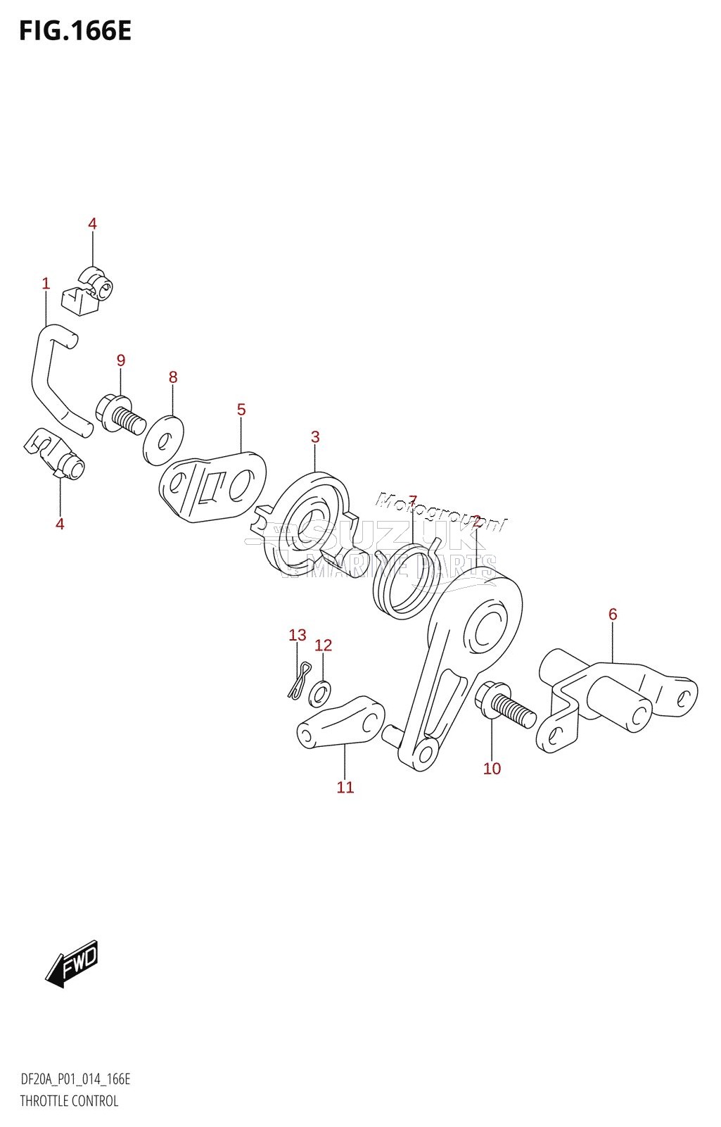 THROTTLE CONTROL (DF20AT:P01)