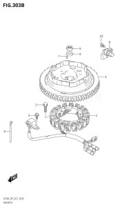 00995F-140001 (2021) 9.9hp P03 E03-USA (DF9.9B   DF9.9B   DF9.9BT   DF9.9BT   DF9.9BTH   DF9.9BTH) DF9.9B drawing MAGNETO (E-STARTER)