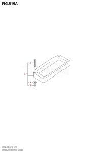 09003F-610001 (2016) 90hp E01 E40-Gen. Export 1 - Costa Rica (DF90A  DF90ATH) DF90A drawing OPT:REMOTE CONTROL SPACER