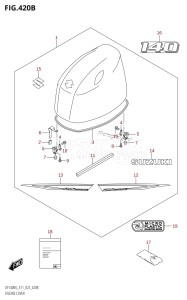 DF140BZG From 14004Z-140001 (E11 E40)  2021 drawing ENGINE COVER (DF140BG,DF140BZG)