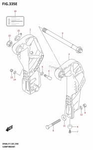 DF60A From 06003F-040001 (E01 E03 E11 E40)  2020 drawing CLAMP BRACKET (DF60AQH)