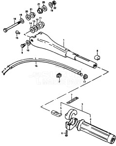 DT9.9Y From F-10001 ()  1985 drawing HANDLE (MODEL C, D)