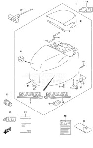 Outboard DF 40A drawing Engine Cover