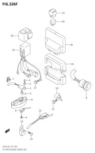 DF200 From 20002F-410001 (E01 E40)  2014 drawing PTT SWITCH /​ ENGINE CONTROL UNIT (DF225T:E40)