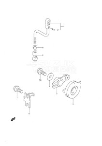 DF 9.9 drawing Throttle Control Non-Remote Control