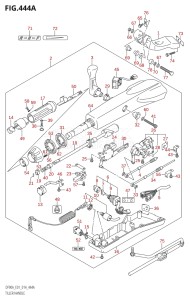 07003F-410001 (2014) 70hp E01 E40-Gen. Export 1 - Costa Rica (DF70A  DF70ATH) DF70A drawing TILLER HANDLE (DF70ATH:E01)