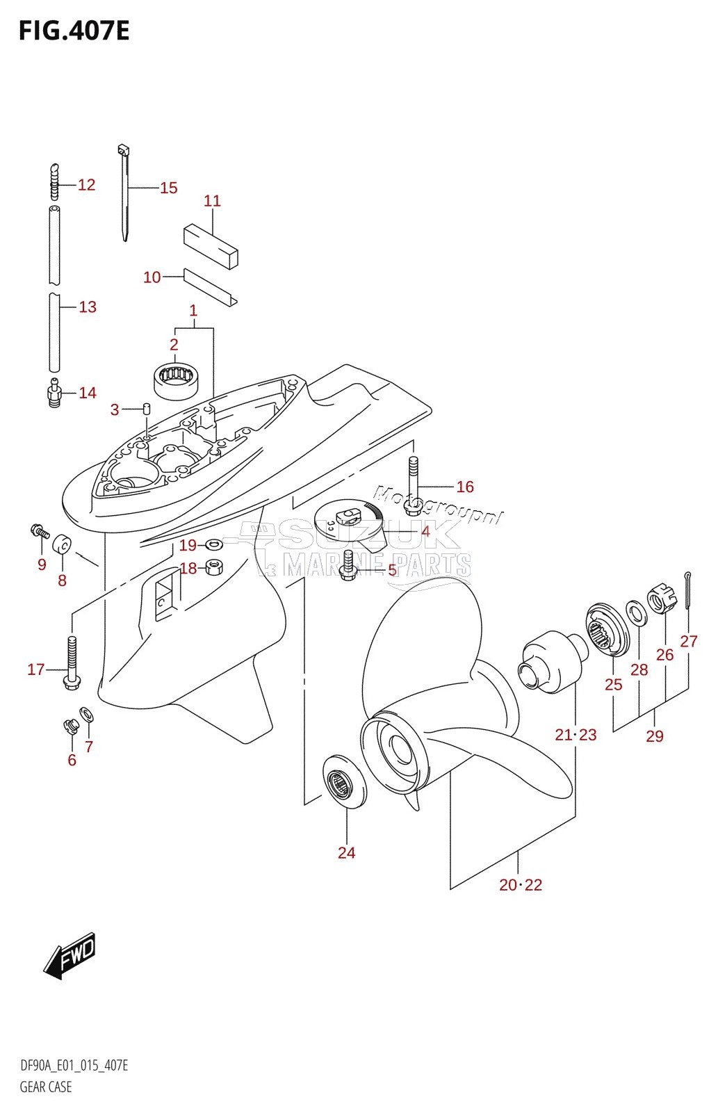 GEAR CASE (DF80A:E01)