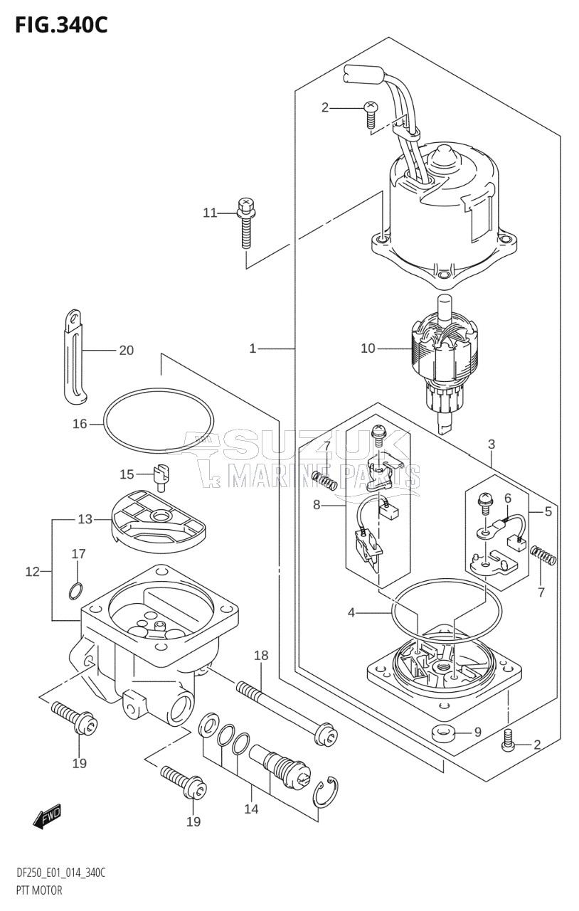 PTT MOTOR (DF200T:E40)