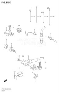 11503F-410001 (2014) 115hp E03-USA (DF115AT) DF115A drawing SENSOR (DF140AT:E03)