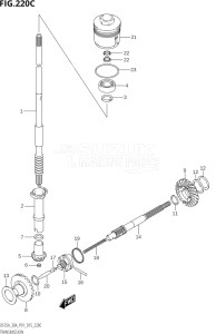 02504F-510001 (2005) 25hp P01-Gen. Export 1 (DF25A  DF25AR  DF25AT  DF25ATH  DT25K) DF25A drawing TRANSMISSION (DF25AT:P01)