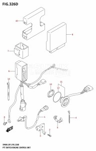 DF50A From 05003F-810001 (E01)  2018 drawing PTT SWITCH /​ ENGINE CONTROL UNIT (DF50A:E01,DF50ATH:E01)