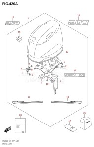 DF200AP From 20003P-710001 (E01 E40)  2017 drawing ENGINE COVER (DF200AP:E01)