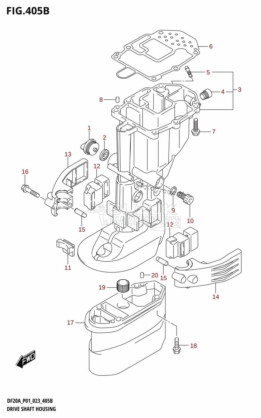 DRIVE SHAFT HOUSING (P40)