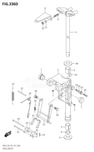 00994F-510001 (2005) 9.9hp P01-Gen. Export 1 (DF9.9A  DF9.9AR) DF9.9A drawing SWIVEL BRACKET (DF9.9AR:P01)