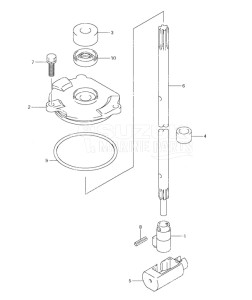 Outboard DF 90 drawing Clutch Rod (S/N 680686 & Newer)