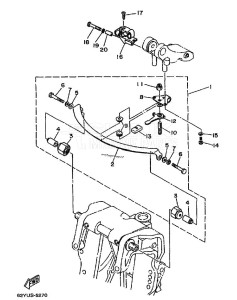 F50A drawing ALTERNATIVE-PARTS-2-STEERING-FRICTION