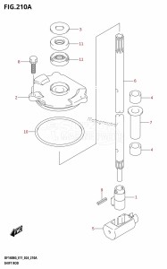 DF115BG From 11505F-440001 (E11 - E40)  2024 drawing SHIFT ROD (DF115BG,DF140BG)