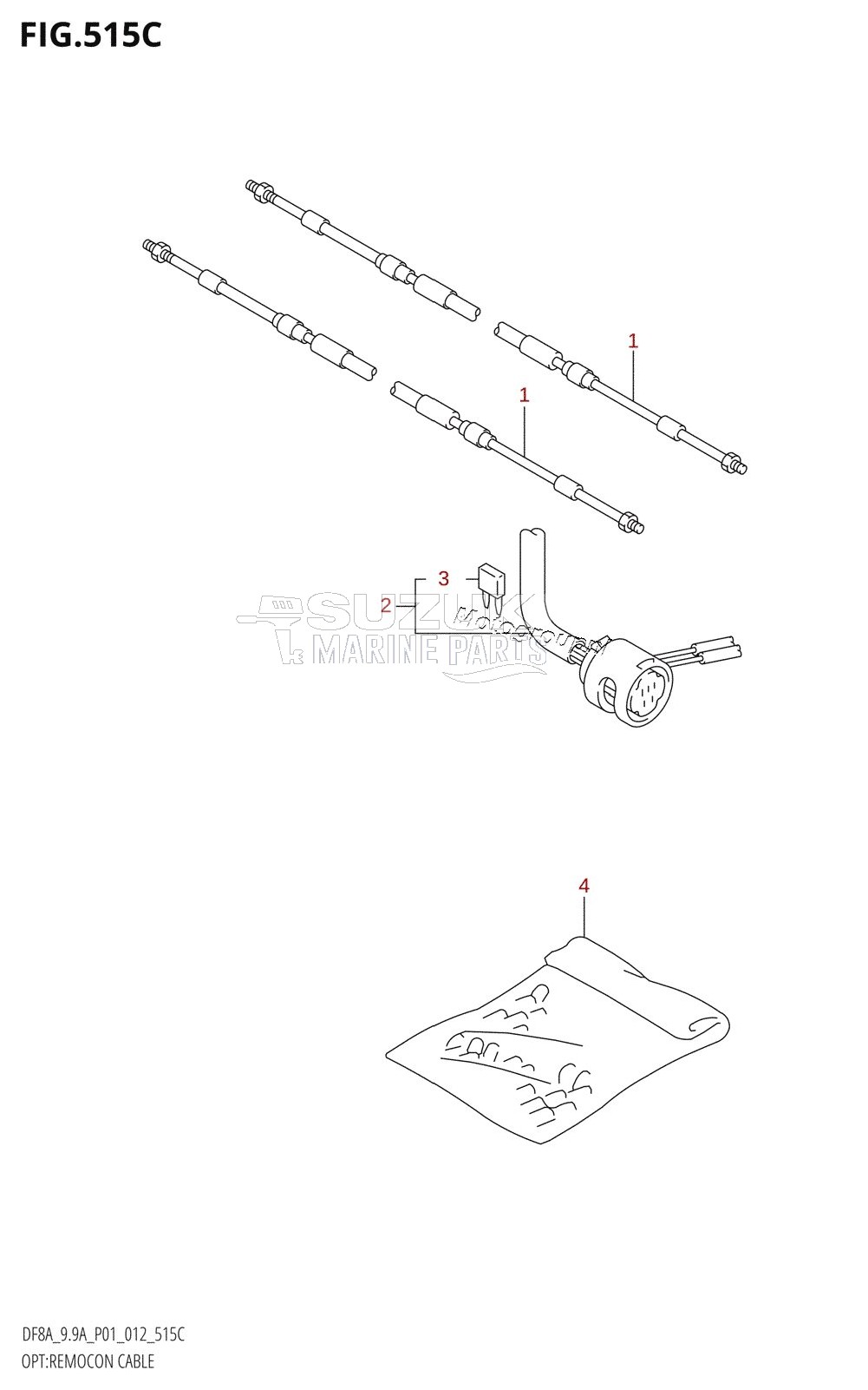 OPT:REMOCON CABLE (DF9.9A:P01)