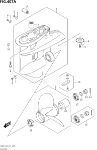 05004F-910001 (2019) 50hp E03-USA (DF50AVT) DF50A drawing GEAR CASE (DF40A,DF50A,DF60A)