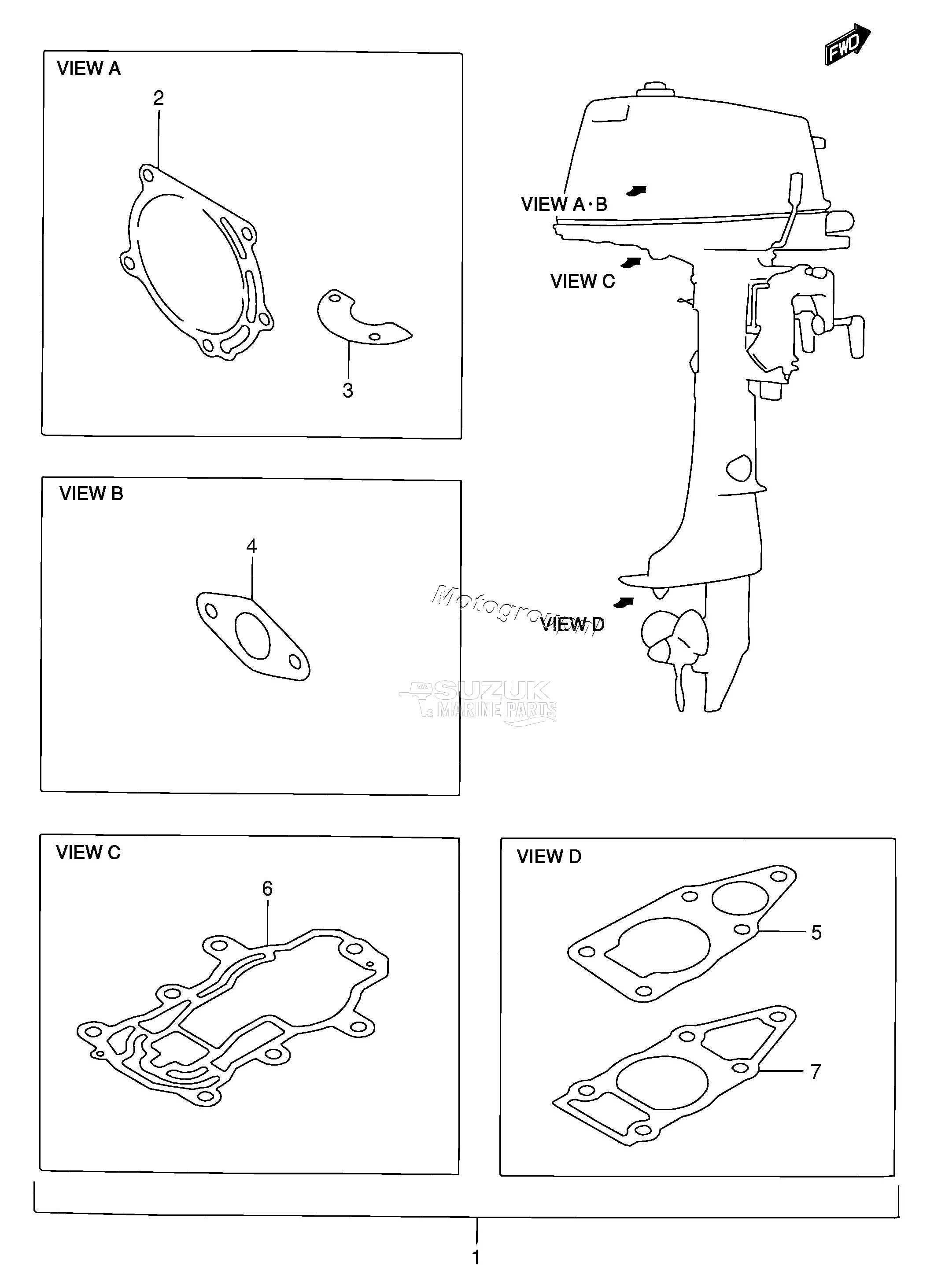 OPTIONAL : GASKET SET (DT5Y)