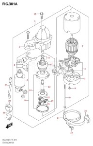 DF225Z From 22503Z-910001 (E01 E40)  2019 drawing STARTING MOTOR