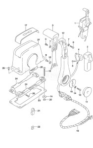 Outboard DF 140A drawing Top Mount Single (1)