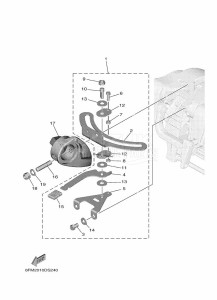 F25GWH drawing TILLER-HANDLE