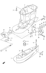 Outboard DF 250 drawing Drive Shaft Housing