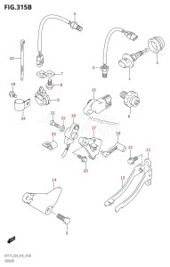 DF175TG From 17502F-410001 (E03)  2014 drawing SENSOR (DF150TG:E03)