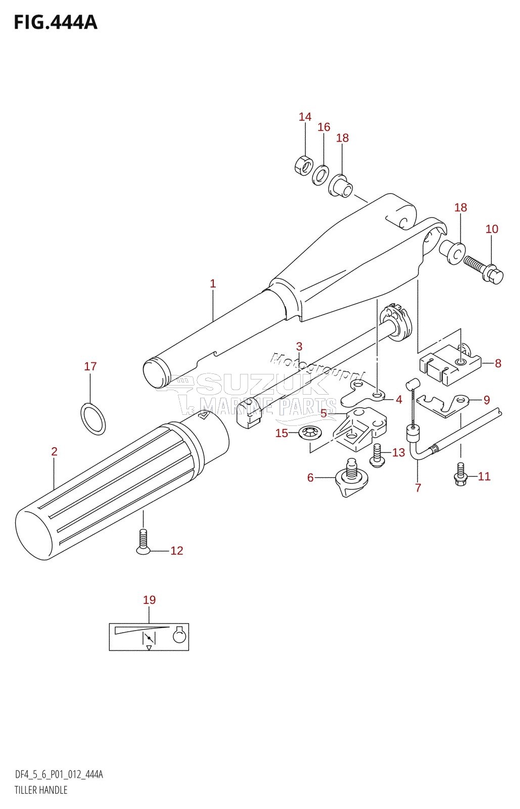 TILLER HANDLE