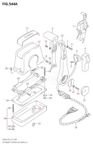 06002F-210001 (2012) 60hp E03-USA (DF60A) DF60A drawing OPT:REMOTE CONTROL ASSY SINGLE (1)