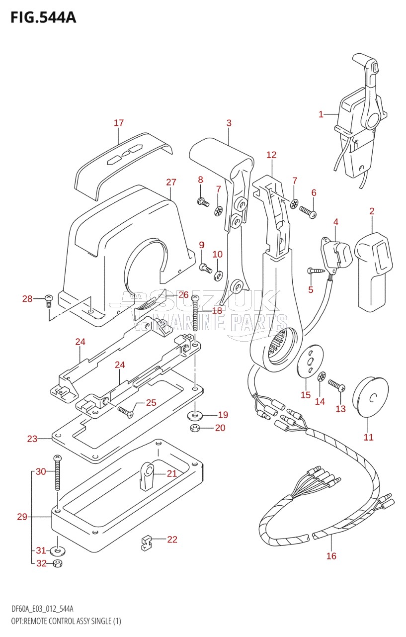 OPT:REMOTE CONTROL ASSY SINGLE (1)