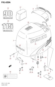 DF90 From 09001F-510001 (E01)  2005 drawing ENGINE COVER (K1,K2)