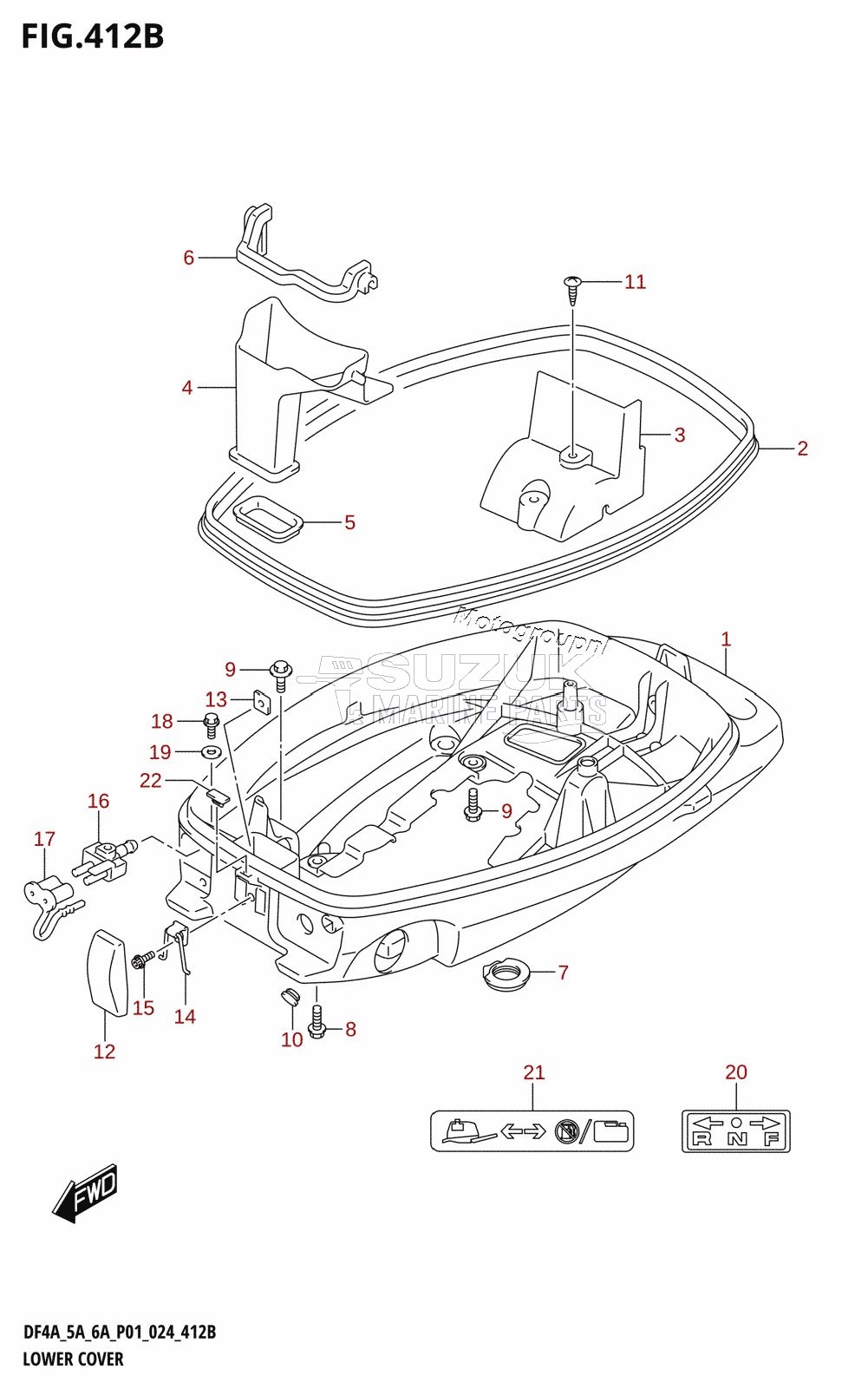 LOWER COVER (DF5A,DF6A)