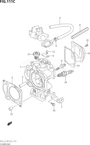 00502F-210001 (2012) 5hp P01-Gen. Export 1 (DF5) DF5 drawing CYLINDER HEAD (DF6:P01)