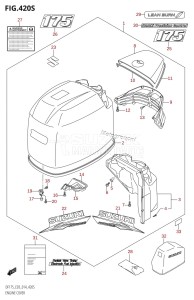 DF175T From 17502F-410001 (E03)  2014 drawing ENGINE COVER (DF175ZG:E03)