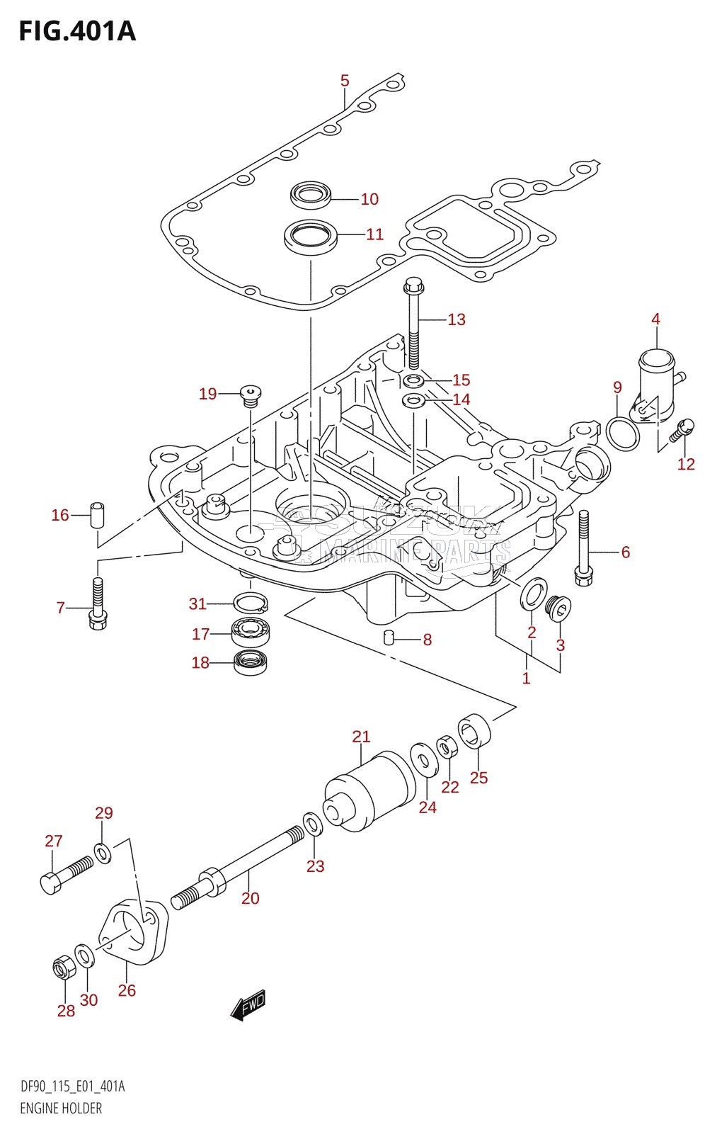 ENGINE HOLDER (K1,K2,K3,K4,K5,K6)