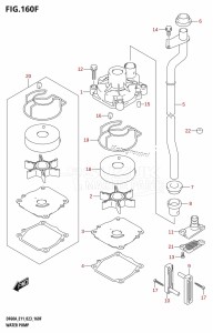 DF40A From 04004F-340001 (E34-Italy)  2023 drawing WATER PUMP ((DF50AVT,DF60AVT):E03)